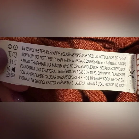 Forever 21 Contemporary Oversized Burnt Orange High Neck Sweater/dress Large - Picture 6 of 7